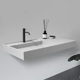 РАКОВИНА ПОДВЕСНАЯ ABBER STEIN AS2628 БЕЛАЯ МАТОВАЯ