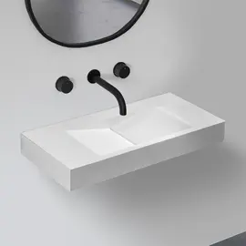 РАКОВИНА ПОДВЕСНАЯ ABBER STEIN AS2641 БЕЛАЯ МАТОВАЯ