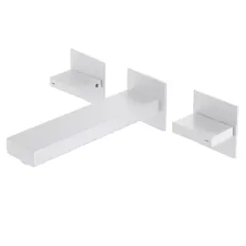 СМЕСИТЕЛЬ ABBER DAHEIM AF82122W ДЛЯ РАКОВИНЫ СКРЫТОГО МОНТАЖА, БЕЛЫЙ МАТОВЫЙ