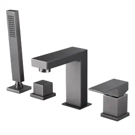 СМЕСИТЕЛЬ ABBER DAHEIM AF8213NG НА БОРТ ВАННЫ, НИКЕЛЬ