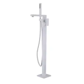 СМЕСИТЕЛЬ ABBER DAHEIM AF8215W НАПОЛЬНЫЙ, БЕЛЫЙ МАТОВЫЙ