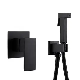 СМЕСИТЕЛЬ ABBER DAHEIM AF8225B С ГИГИЕНИЧЕСКИМ ДУШЕМ, ЧЕРНЫЙ МАТОВЫЙ