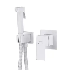 СМЕСИТЕЛЬ ABBER DAHEIM AF8225W С ГИГИЕНИЧЕСКИМ ДУШЕМ, БЕЛЫЙ МАТОВЫЙ