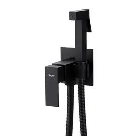 СМЕСИТЕЛЬ ABBER DAHEIM AF8226B С ГИГИЕНИЧЕСКИМ ДУШЕМ, ЧЕРНЫЙ МАТОВЫЙ