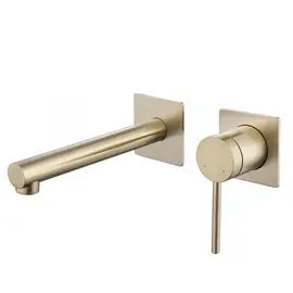 СМЕСИТЕЛЬ ABBER EMOTION AF8812G ДЛЯ РАКОВИНЫ СКРЫТОГО МОНТАЖА, ЗОЛОТО МАТОВОЕ