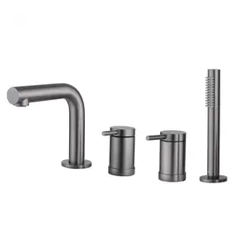 СМЕСИТЕЛЬ ABBER EMOTION AF8813NG НА БОРТ ВАННЫ, НИКЕЛЬ