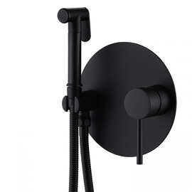 СМЕСИТЕЛЬ ABBER EMOTION AF8826B С ГИГИЕНИЧЕСКИМ ДУШЕМ, ЧЕРНЫЙ МАТОВЫЙ