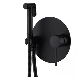 СМЕСИТЕЛЬ ABBER EMOTION AF8826B С ГИГИЕНИЧЕСКИМ ДУШЕМ, ЧЕРНЫЙ МАТОВЫЙ