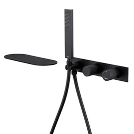 СМЕСИТЕЛЬ ABBER RUND AF8731B ДЛЯ ВАННЫ СКРЫТОГО МОНТАЖА, ЧЕРНЫЙ МАТОВЫЙ