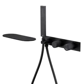 СМЕСИТЕЛЬ ABBER RUND AF8731B ДЛЯ ВАННЫ СКРЫТОГО МОНТАЖА, ЧЕРНЫЙ МАТОВЫЙ