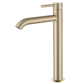 СМЕСИТЕЛЬ ABBER WASSER KREIS AF8111G ДЛЯ НАКЛАДНОЙ РАКОВИНЫ, ЗОЛОТО МАТОВОЕ