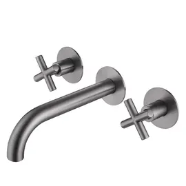 СМЕСИТЕЛЬ ABBER WASSER KREIS AF81121NG ДЛЯ РАКОВИНЫ СКРЫТОГО МОНТАЖА, НИКЕЛЬ