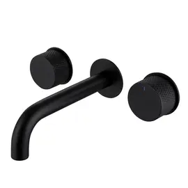 СМЕСИТЕЛЬ ABBER WASSER KREIS AF81122B ДЛЯ РАКОВИНЫ СКРЫТОГО МОНТАЖА, ЧЕРНЫЙ МАТОВЫЙ