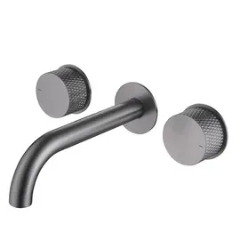 СМЕСИТЕЛЬ ABBER WASSER KREIS AF81122NG ДЛЯ РАКОВИНЫ СКРЫТОГО МОНТАЖА, НИКЕЛЬ