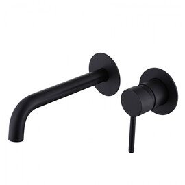 СМЕСИТЕЛЬ ABBER WASSER KREIS AF8112B ДЛЯ РАКОВИНЫ СКРЫТОГО МОНТАЖА, ЧЕРНЫЙ МАТОВЫЙ