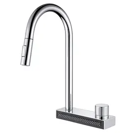 СМЕСИТЕЛЬ ABBER WASSER KREIS AF8114 ДЛЯ КУХНИ С ВЫДВИЖНОЙ ЛЕЙКОЙ, ХРОМ