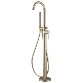 СМЕСИТЕЛЬ ABBER WASSER KREIS AF8115G НАПОЛЬНЫЙ ДЛЯ ВАННЫ, ЗОЛОТО МАТОВОЕ