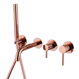 СМЕСИТЕЛЬ ABBER WASSER KREIS AF8130RG ДЛЯ ВАННЫ СКРЫТОГО МОНТАЖА, РОЗОВОЕ ЗОЛОТО