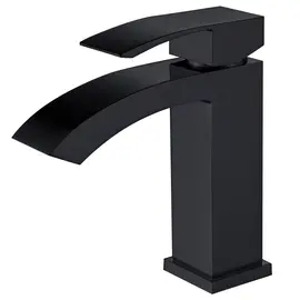 СМЕСИТЕЛЬ ABBER WASSERFALL AF8610B ДЛЯ РАКОВИНЫ, ЧЕРНЫЙ МАТОВЫЙ