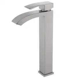 СМЕСИТЕЛЬ ABBER WASSERFALL AF8611SP ДЛЯ НАКЛАДНОЙ РАКОВИНЫ, САТИН