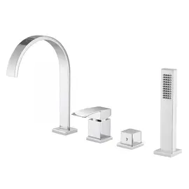 СМЕСИТЕЛЬ ABBER WASSERFALL AF8613 НА БОРТ ВАННЫ, ХРОМ