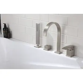 СМЕСИТЕЛЬ ABBER WASSERFALL AF8613SP НА БОРТ ВАННЫ, САТИН