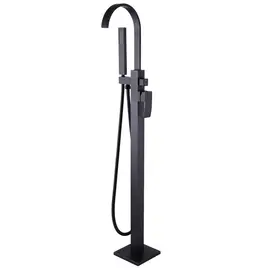 СМЕСИТЕЛЬ ABBER WASSERFALL AF8615B НАПОЛЬНЫЙ, ЧЕРНЫЙ МАТОВЫЙ