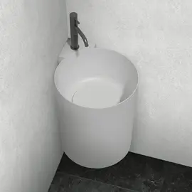 РАКОВИНА ПОДВЕСНАЯ ABBER STEIN AS2625 БЕЛАЯ МАТОВАЯ