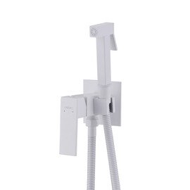СМЕСИТЕЛЬ ABBER DAHEIM AF8226W С ГИГИЕНИЧЕСКИМ ДУШЕМ,БЕЛЫЙ МАТОВЫЙ