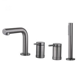 СМЕСИТЕЛЬ ABBER EMOTION AF8813NG НА БОРТ ВАННЫ, НИКЕЛЬ