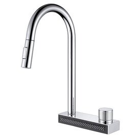 СМЕСИТЕЛЬ ABBER WASSER KREIS AF8114 ДЛЯ КУХНИ С ВЫДВИЖНОЙ ЛЕЙКОЙ, ХРОМ