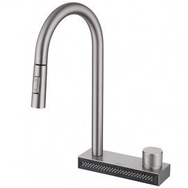 СМЕСИТЕЛЬ ABBER WASSER KREIS AF8114SP ДЛЯ КУХНИ С ВЫДВИЖНОЙ ЛЕЙКОЙ, САТИН