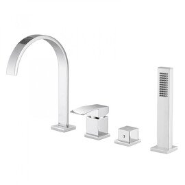 СМЕСИТЕЛЬ ABBER WASSERFALL AF8613 НА БОРТ ВАННЫ, ХРОМ