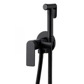 СМЕСИТЕЛЬ ABBER WEISS INSEL AF8025B С ГИГИЕНИЧЕСКИМ ДУШЕМ, ЧЕРНЫЙ МАТОВЫЙ