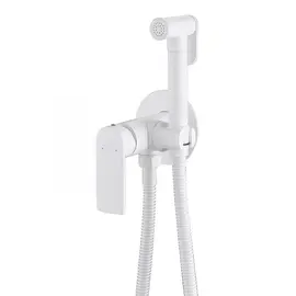 СМЕСИТЕЛЬ ABBER WEISS INSEL AF8025W С ГИГИЕНИЧЕСКИМ ДУШЕМ, БЕЛЫЙ