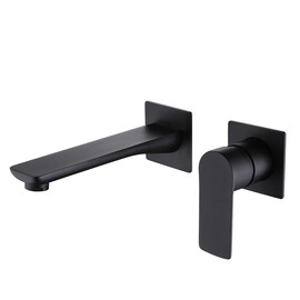 СМЕСИТЕЛЬ ABBER WEISS INSEL AF8082W ДЛЯ РАКОВИНЫ СКРЫТОГО МОНТАЖА, БЕЛЫЙ-ХРОМ