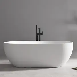 АКРИЛОВАЯ ВАННА ABBER AB9241MW БЕЛАЯ МАТОВАЯ