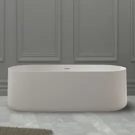 ВАННА ИЗ ИСКУССТВЕННОГО КАМНЯ ABBER STEIN AS9607 БЕЛАЯ МАТОВАЯ