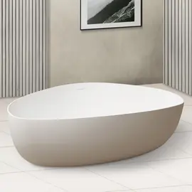 ВАННА ИЗ ИСКУССТВЕННОГО КАМНЯ ABBER STEIN AS9608 БЕЛАЯ МАТОВАЯ