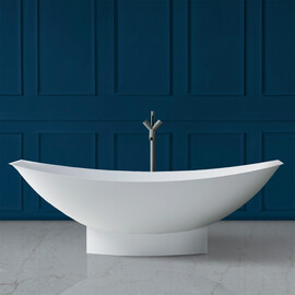 ВАННА ИЗ ИСКУССТВЕННОГО КАМНЯ ABBER STEIN AS9610 БЕЛАЯ МАТОВАЯ