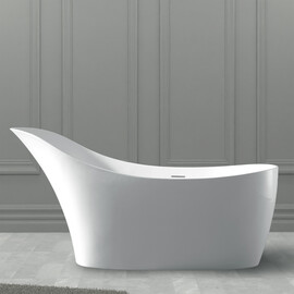 ВАННА ИЗ ИСКУССТВЕННОГО КАМНЯ ABBER STEIN AS9618 БЕЛАЯ МАТОВАЯ