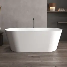 ВАННА ИЗ ИСКУССТВЕННОГО КАМНЯ ABBER STEIN AS9626 БЕЛАЯ МАТОВАЯ