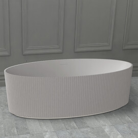 ВАННА ИЗ ИСКУССТВЕННОГО КАМНЯ ABBER STEIN AS9627 БЕЛАЯ МАТОВАЯ