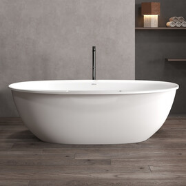 ВАННА ИЗ ИСКУССТВЕННОГО КАМНЯ ABBER STEIN AS9631 БЕЛАЯ МАТОВАЯ