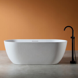 ВАННА ИЗ ИСКУССТВЕННОГО КАМНЯ ABBER FRANKFURT AM9941 БЕЛАЯ МАТОВАЯ