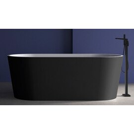 АКРИЛОВАЯ ВАННА ABBER AB9209MB ЧЕРНАЯ МАТОВАЯ