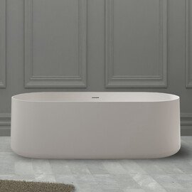 ВАННА ИЗ ИСКУССТВЕННОГО КАМНЯ ABBER STEIN AS9607 БЕЛАЯ МАТОВАЯ