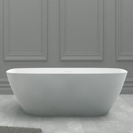 ВАННА ИЗ ИСКУССТВЕННОГО КАМНЯ ABBER STEIN AS9612-1.7 БЕЛАЯ МАТОВАЯ