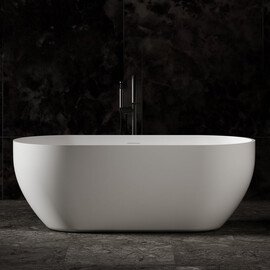 ВАННА ИЗ ИСКУССТВЕННОГО КАМНЯ ABBER STEIN AS9613-1.6 БЕЛАЯ МАТОВАЯ