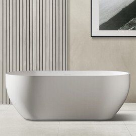 ВАННА ИЗ ИСКУССТВЕННОГО КАМНЯ ABBER STEIN AS9613-1.7 БЕЛАЯ МАТОВАЯ